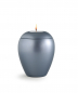 Preview: Tierurne Crystal Stahlgrau mit Teelichtdeckel