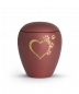 Preview: Tierurne Verona Farbe Rubin mit Motiv Edition Star Herz-Pfoten