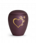 Preview: Tierurne Verona Farbe Berry mit Motiv Edition Star Herz-Pfoten