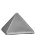 Preview: Tierurne Pyramide schlicht steingrau
