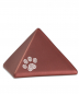 Preview: Ceramic urn pyramid with crystal paw various colours different sizes