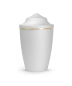 Preview: Pet Urn Edition Lina with brushed gold band domed lid