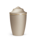 Preview: Pet Urn Edition Lina with brushed gold band domed lid