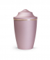 Preview: Pet Urn Edition Lina with brushed gold band domed lid