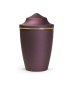 Preview: Pet Urn Edition Lina with brushed gold band domed lid