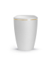 Preview: Pet Urn Edition Lina with brushed gold band domed lid