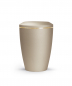 Preview: Pet Urn Edition Lina with brushed gold band domed lid