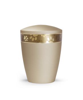 Biodegradable animal urns made of natural material for indoors and outdoors Colour champanger