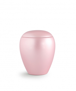 Tierurne Crystal mit/ohne Gedenklicht, Größe: 0,5 L / 1,5 L Farbe:  Perlmutt Rosé