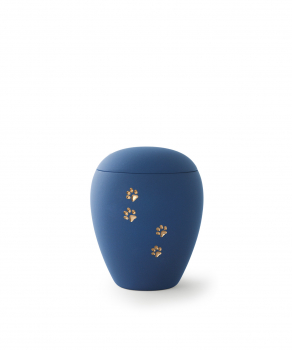 Tierurne Keramik Edition Siena 4 Pfoten  Farbe:  Marine