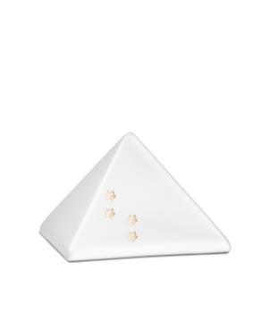 Keramikurne Pyramide mit 4 glänzenden Pfoten diverse Farben versch. Größen