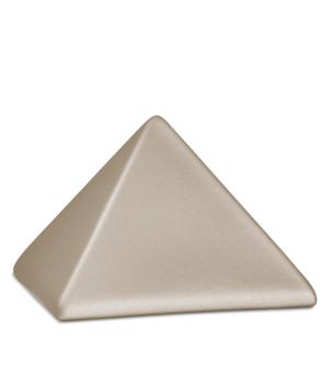 Tierurne Pyramide schlicht champagner