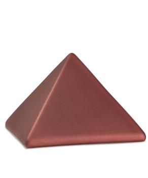 Tierurne Pyramide schlicht rubin