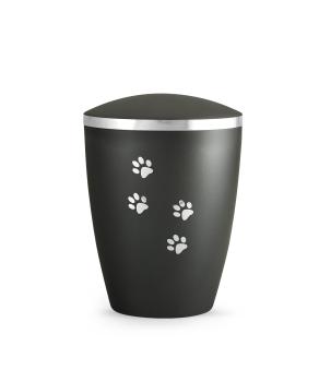 Biodegradable animal urns made of natural material for indoors and outdoors Colour black