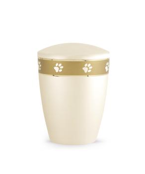 Preview: Biodegradable animal urns made of natural material for indoors and outdoors Colour Champagne