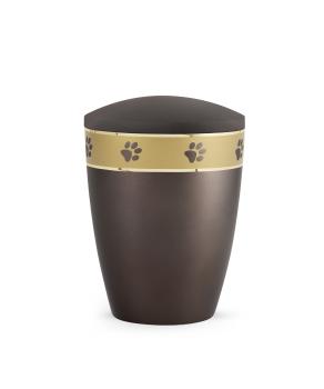 Preview: Biodegradable animal urns made of natural material for indoors and outdoors Colour chocolat