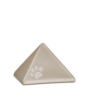 Pyramide Pfote Kristall champagner