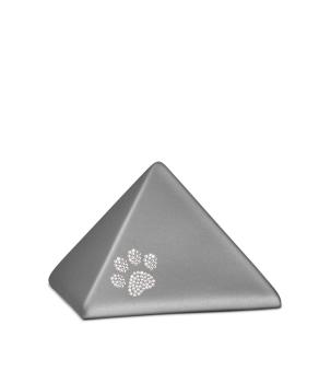 Preview: Pyramide Pfote Kristall steingrau