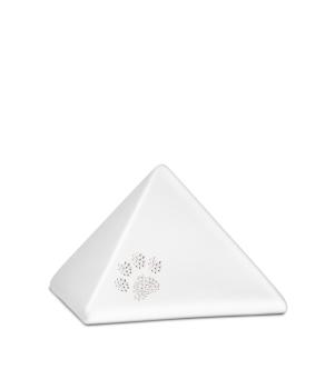 Pyramide Pfote Kristall weiss