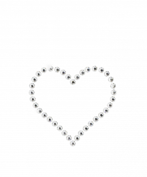 Option: personalized your urn with Heart of Swarovski crystals