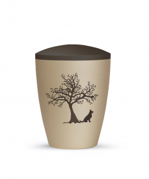 Tierurne Edition Natura mit Motiv Hund und Baum 2 versch. H4