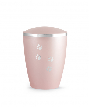 Biologisch abbaubare Tierurnen aus Naturstoff für Drinnen und Draußen Farbe Rose