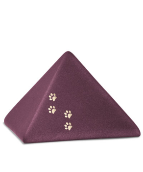 Keramikurne Pyramide mit 4 glänzenden Pfoten diverse Farben versch. Größen