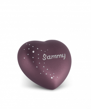 Option: personalized your urn with nom of Swarovski crystals