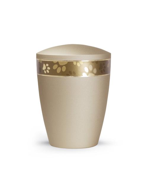 Biodegradable animal urns made of natural material for indoors and outdoors Colour champanger