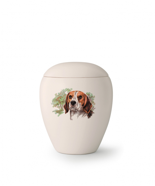 Tierurne Beagle handbemalt