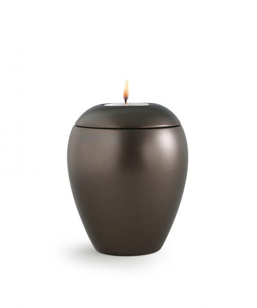 Pet Urn Edition Crystal Chocolat with tealight
