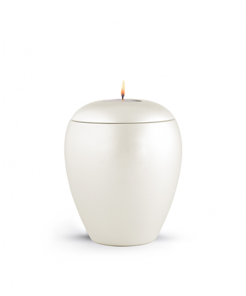 Pet Urn Edition Crystal Champagner with tealight