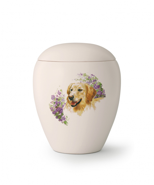 Tierurne Golden Retriever handbemalt