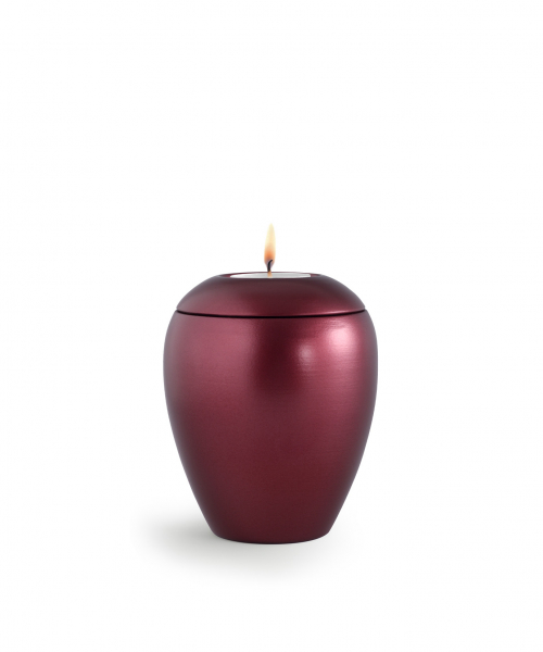 Pet Urn Edition Crystal Red Wine with tealight