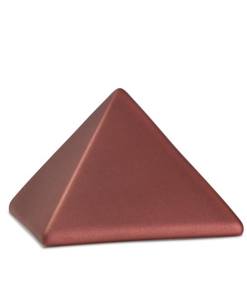 Tierurne Pyramide schlicht rubin