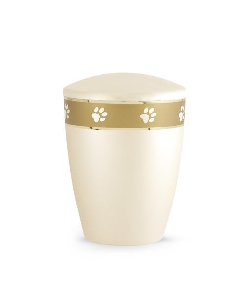 Biodegradable animal urns made of natural material for indoors and outdoors Colour Champagne