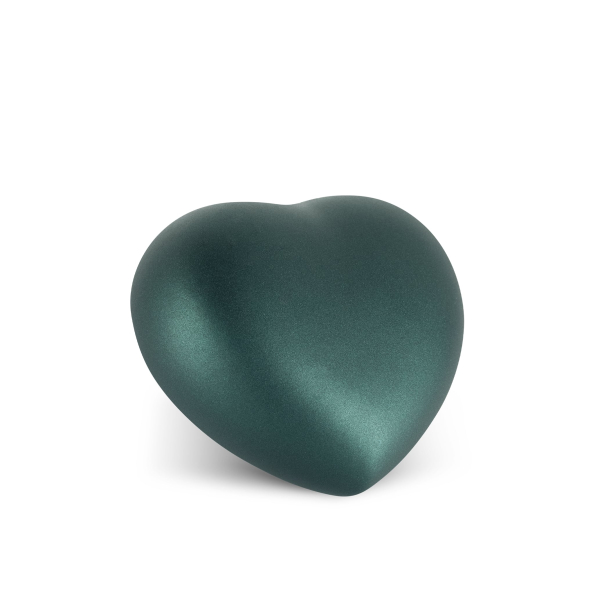 Heart Urn Colour Petrol for Dogs and Cats