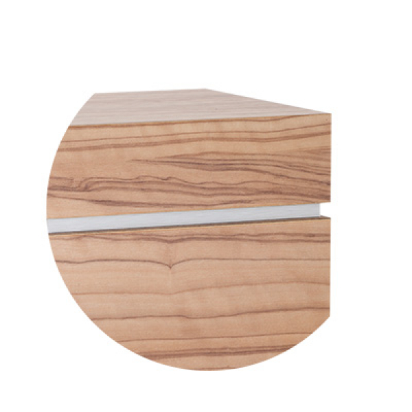 Tierurne Holz Olive Sevilla Detail Silberband