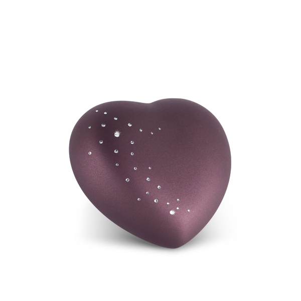Tierurne Farbe Berry mit Sternenschweif Swarovski für Hunde und Katzen