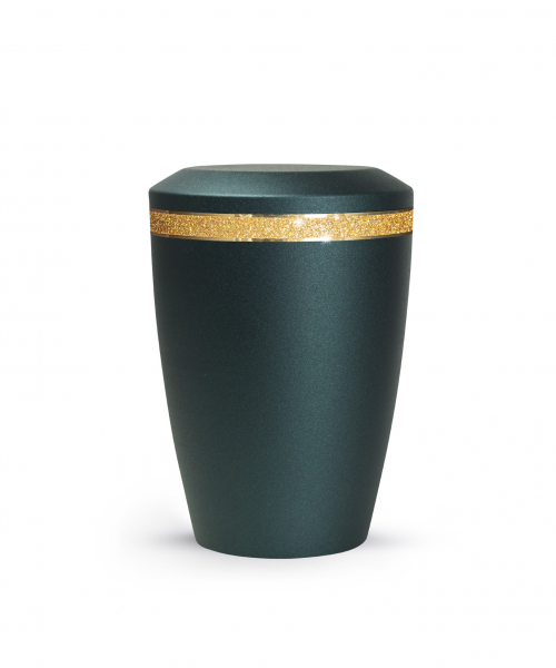 Tierurne Edition Glamour mit Glitterband flacher Deckel