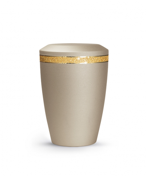 Tierurne Edition Glamour mit Glitterband flacher Deckel