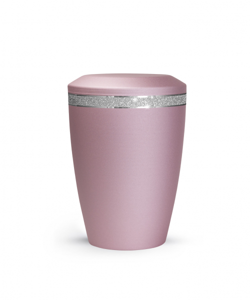 Tierurne Edition Glamour mit Glitterband flacher Deckel