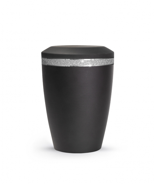 Tierurne Edition Glamour mit Glitterband flacher Deckel