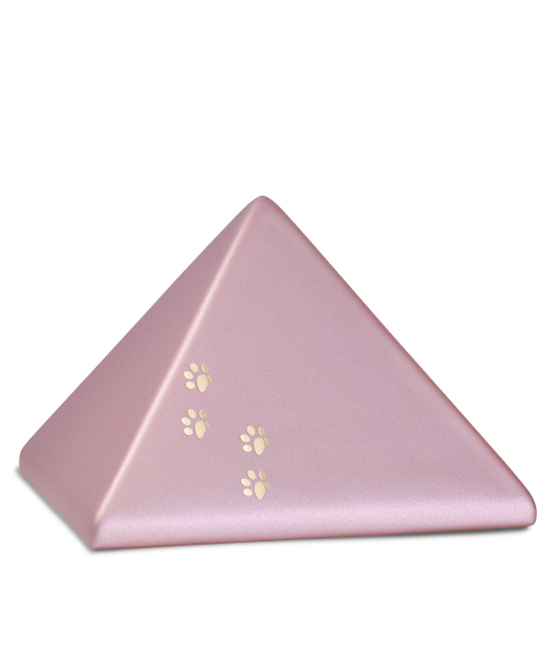 Ceramic urn pyramid with 4 shiny paws various colours different sizes
