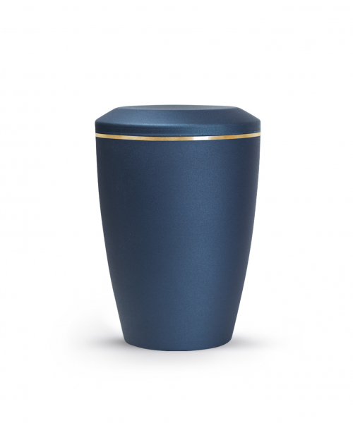 Pet Urn Edition Lina with brushed gold band domed lid