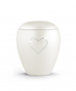 Tierurne Crystal Champagner mit Kristall-Herz