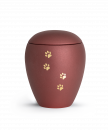 Tierurne Verona Farbe Rubin mit 4 Pfoten