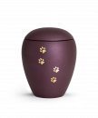 Tierurne Verona Farbe Berry mit 4 Pfoten