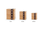Tierurne Holz Bambus  mit Pfotenband