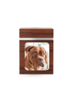 Transfer picture on urn rectangular or square